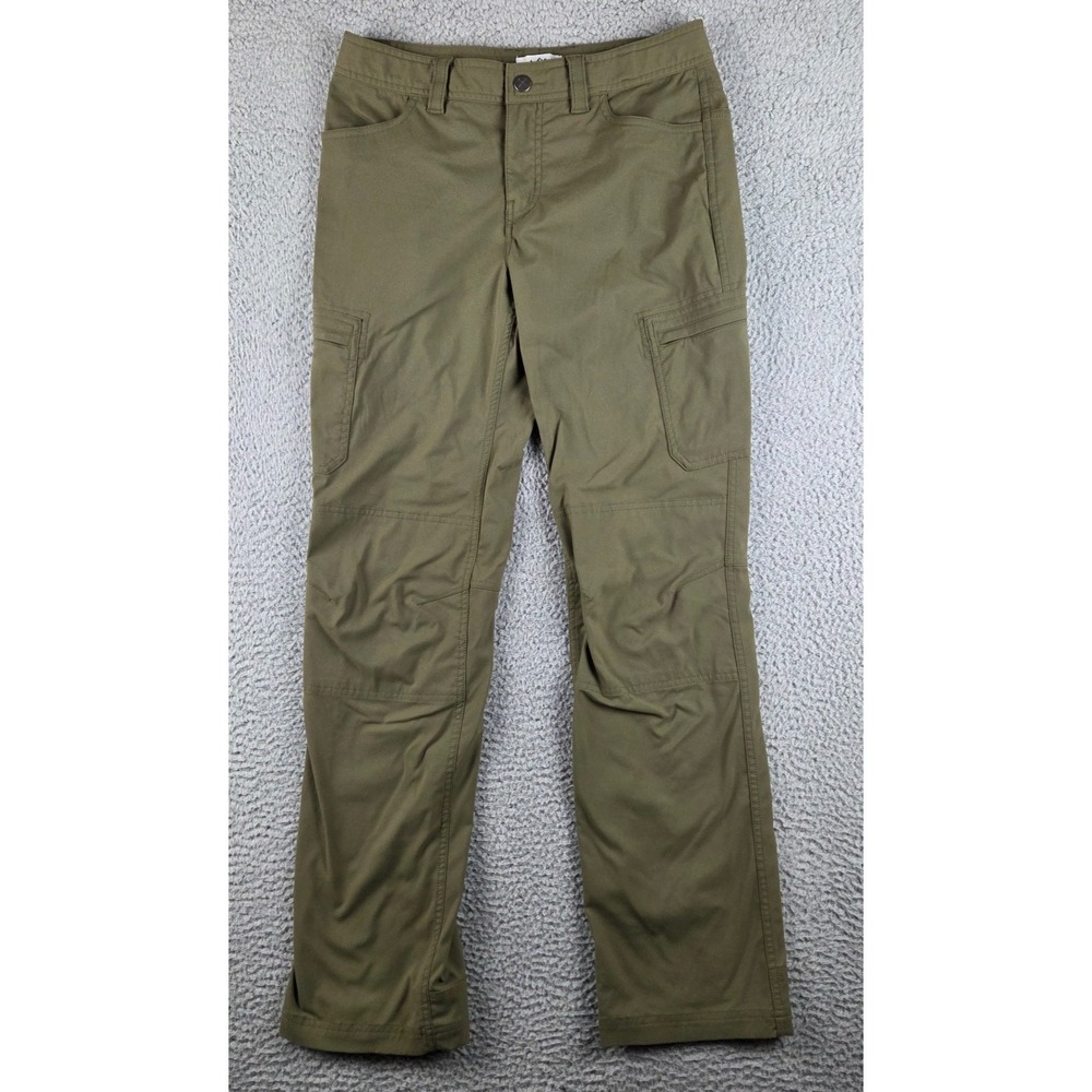 REI Co-op Pants Womens 4 Green Cargo Lightweight Elastic Waist Stretch Outdoor